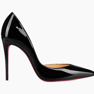 Louboutin Black Patent Iriza 100 size 40.5